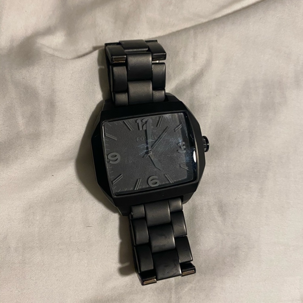 Men’s Black Fossil Watch
